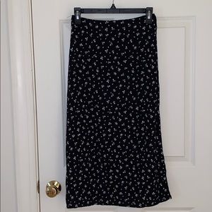 Brandy Melville Floral Midi Skirt